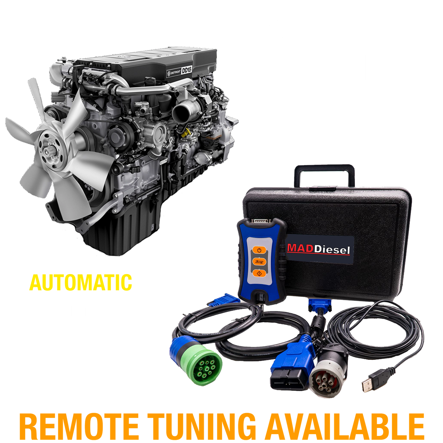 Detroit Diesel Engine: DD15 (2016-2021) (AUTOMATIC TRANSMISSION) DPF Delete Package
