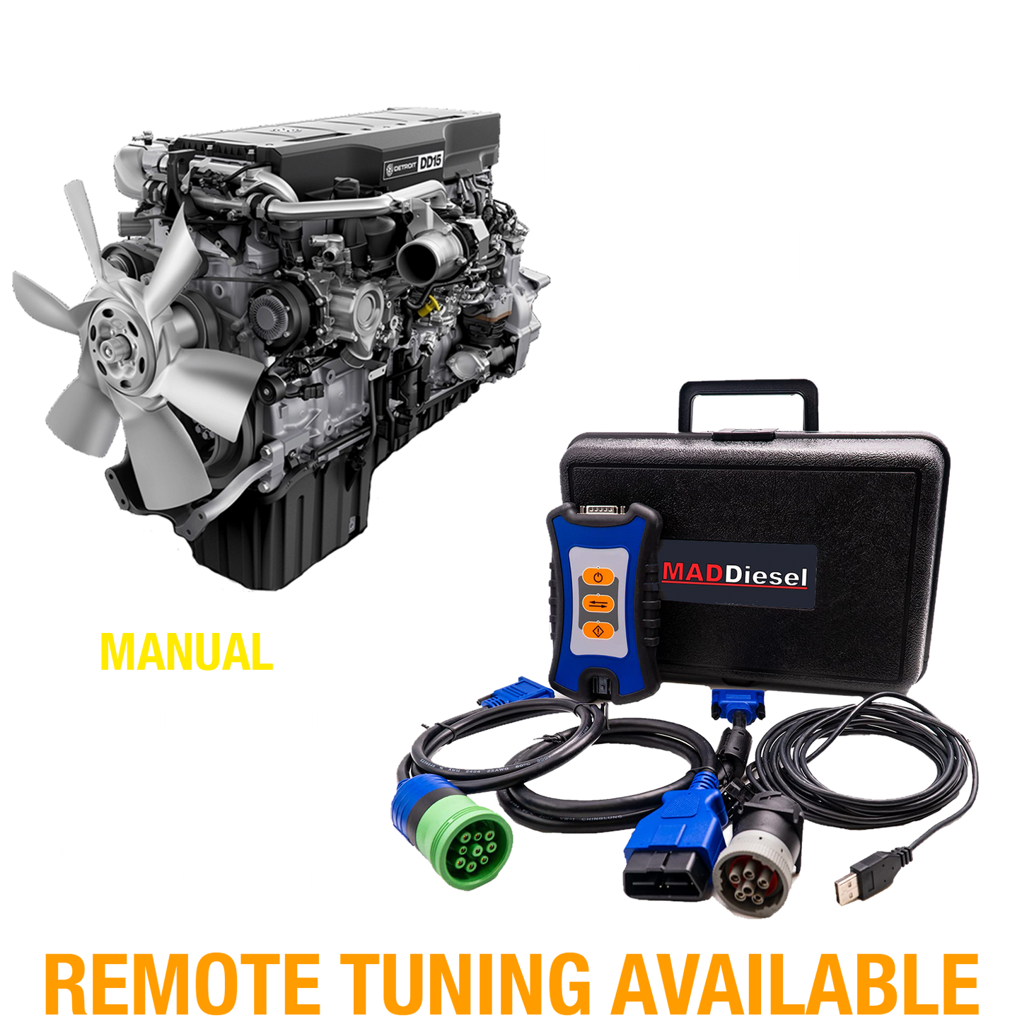 Detroit Diesel Engine: DD15 (2016-2021) (MANUAL TRANSMISSION) EGR/DPF Delete Package