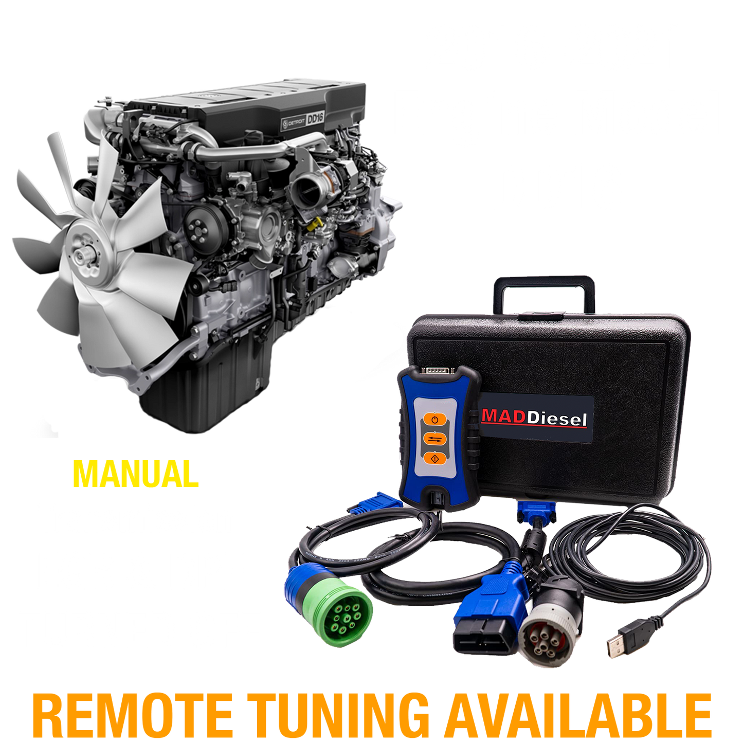 Detroit Diesel Engine: DD16 (2016-2021) (MANUAL TRANSMISSION) EGR/DPF Delete Package