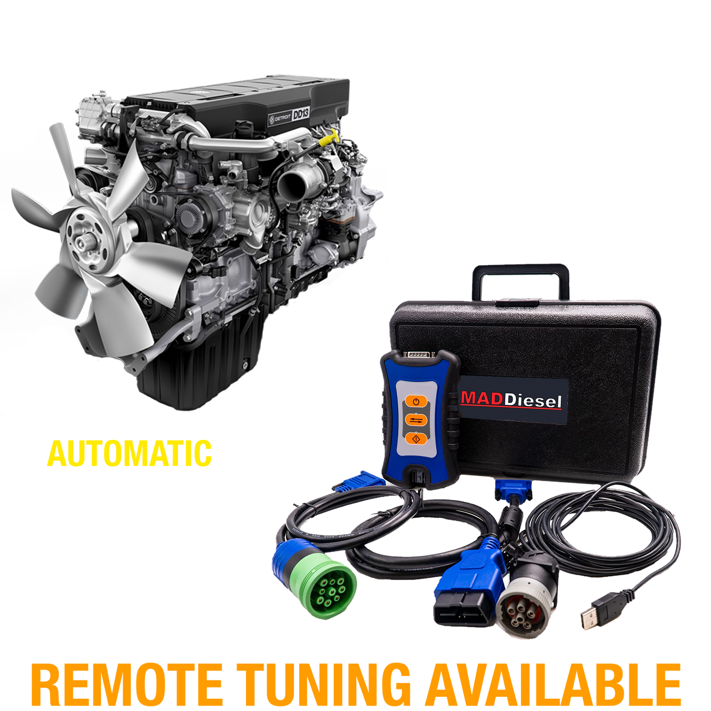 Detroit Diesel Engine: DD13 (2007-2015) (AUTOMATIC TRANSMISSION) DPF Delete Package