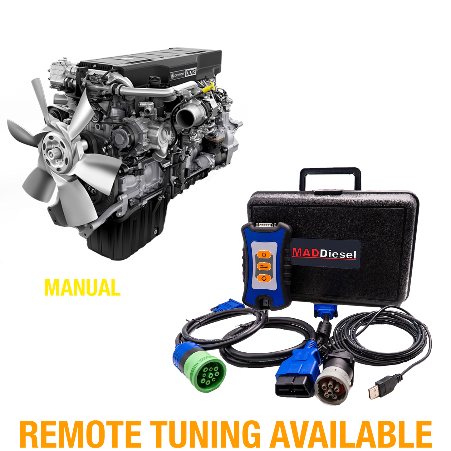 Detroit Diesel Engine: DD13 (2016-2021) (MANUAL TRANSMISSION) EGR/DPF Delete Package