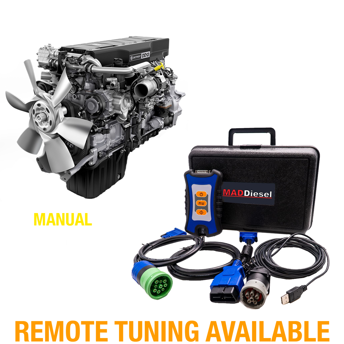 Detroit Diesel Engine: DD13 (2007-2015) (MANUAL TRANSMISSION) EGR/DPF Delete Package