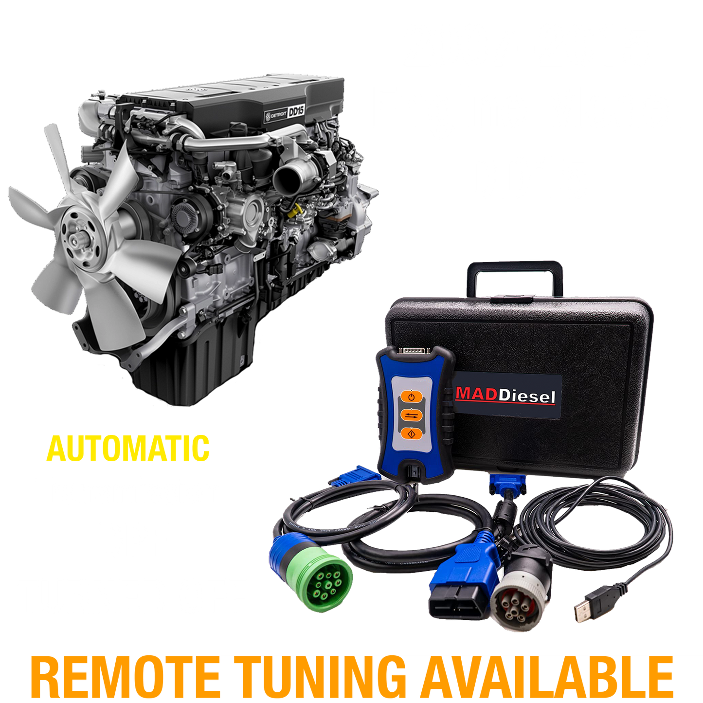 Detroit Diesel Engine: DD15 (2007-2015) (AUTOMATIC TRANSMISSION) DPF Delete Package