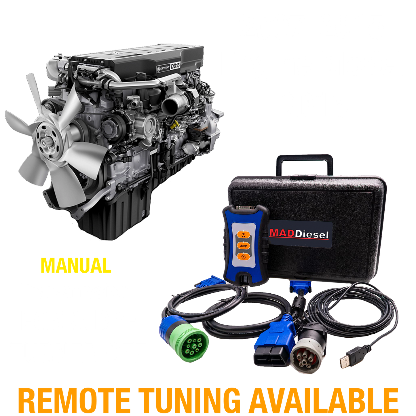 Detroit Diesel Engine: DD15 (2007-2015) (MANUAL TRANSMISSION) EGR/DPF Delete Package