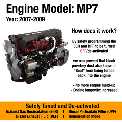 Mack Engine: MP7 (2007-2009) EGR/DPF Delete Package